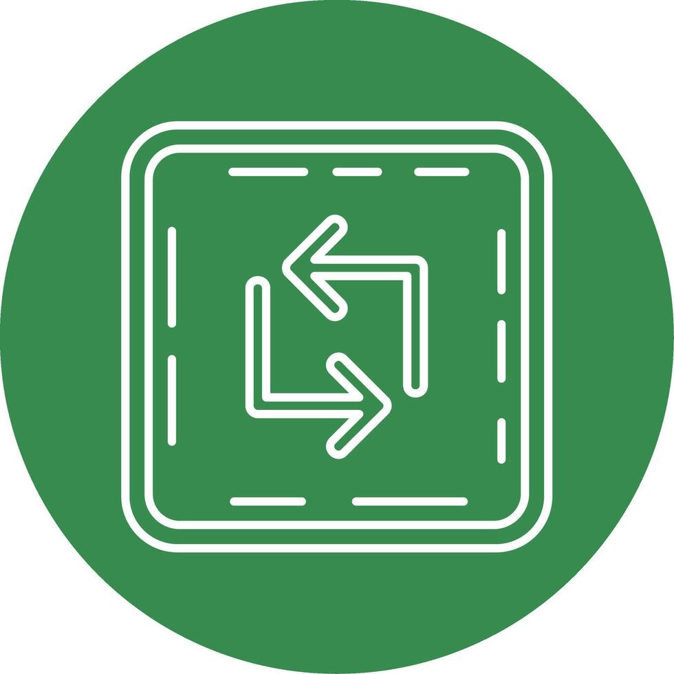 Loop Linear Circle Multicolor Design Icon vector