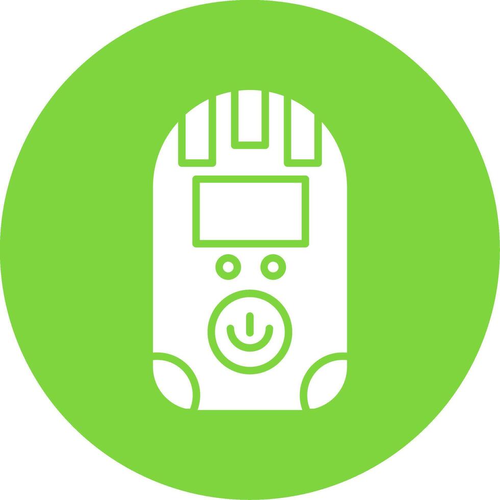Dosimeter Glyph Circle Icon vector