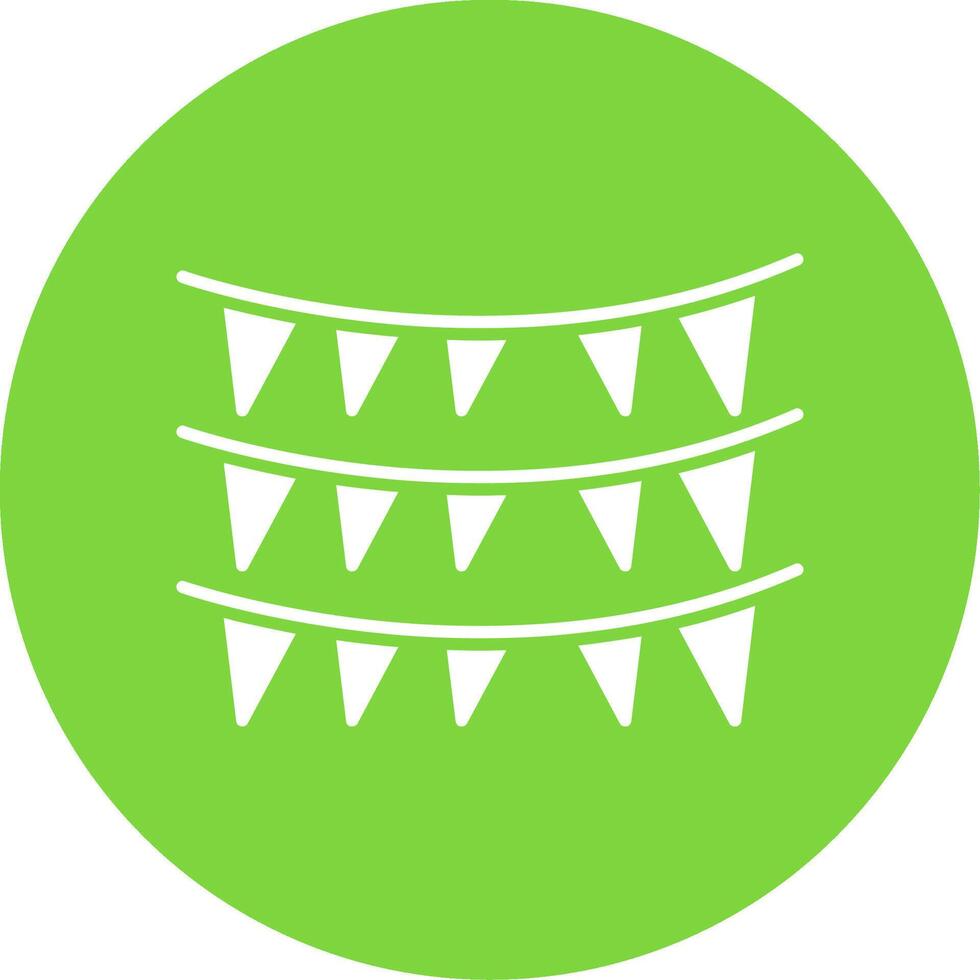 Decoration Glyph Circle Icon vector