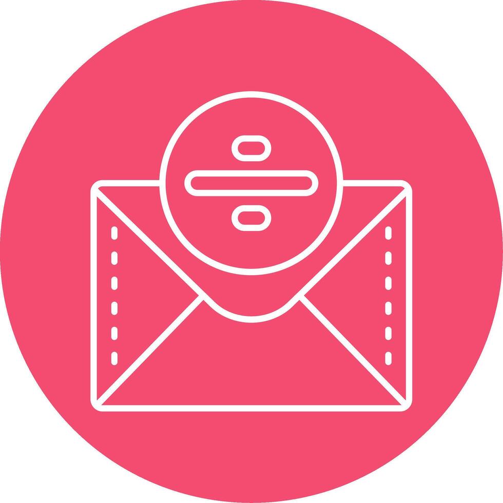 Divide Linear Circle Multicolor Design Icon vector