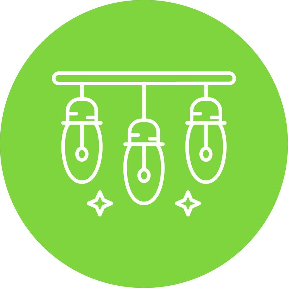Lights Linear Circle Multicolor Design Icon vector
