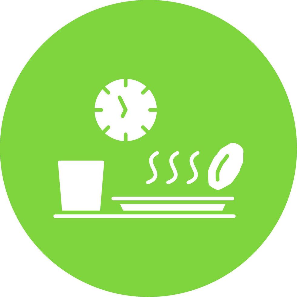 Iftar Glyph Circle Icon vector