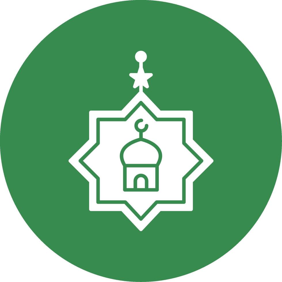 eid celebracion glifo circulo icono vector