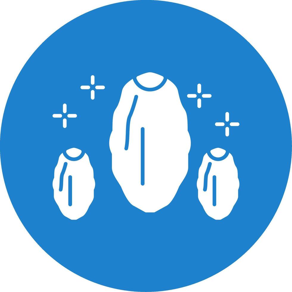 Dates Glyph Circle Icon vector