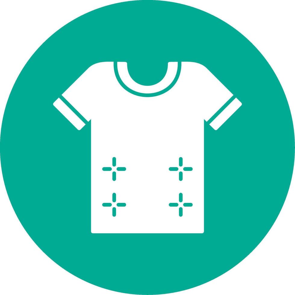 Shirt Glyph Circle Icon vector
