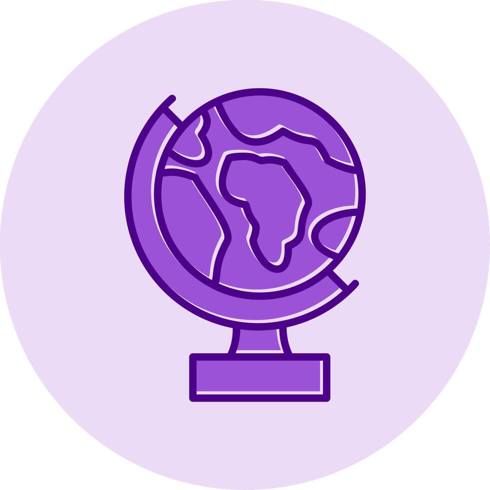 Earth Globe Vector Icon