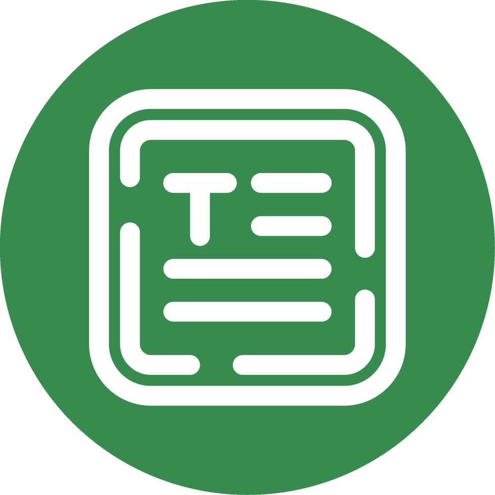 Align text Linear Circle Multicolor Design Icon vector