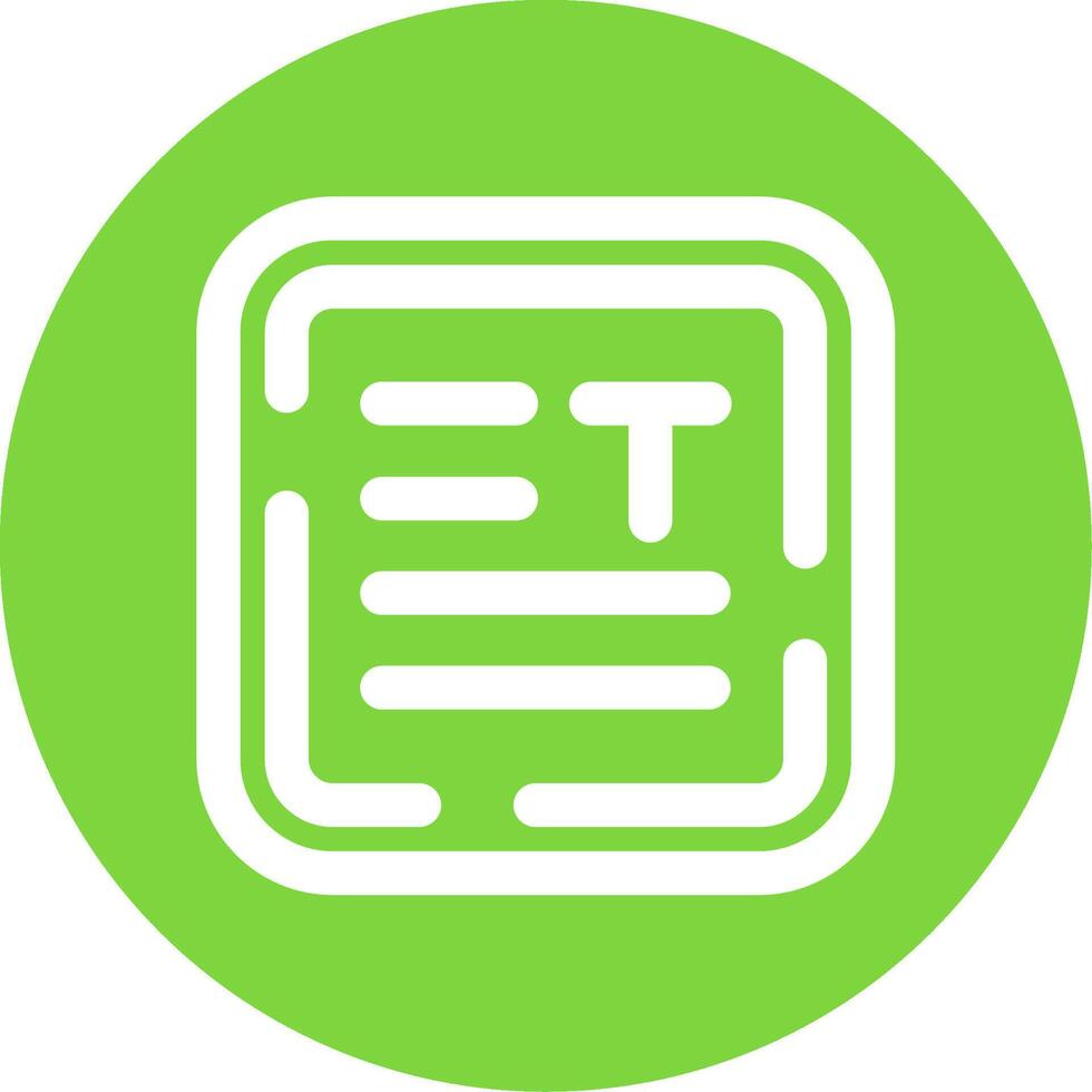 Align text Linear Circle Multicolor Design Icon vector