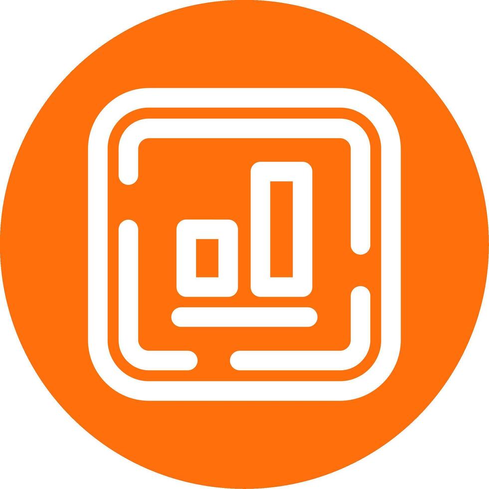 Bottom alignment Linear Circle Multicolor Design Icon vector