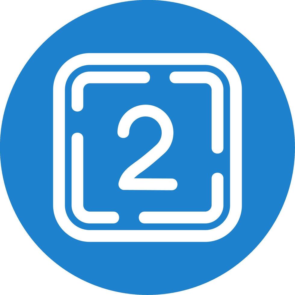 Two Linear Circle Multicolor Design Icon vector