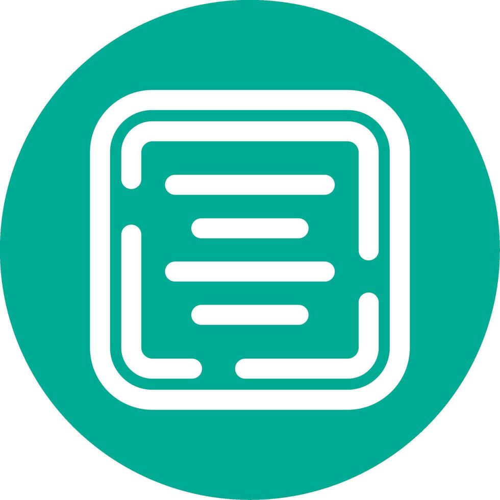 Center alignment Linear Circle Multicolor Design Icon vector