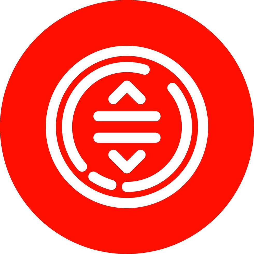 Drag Linear Circle Multicolor Design Icon vector