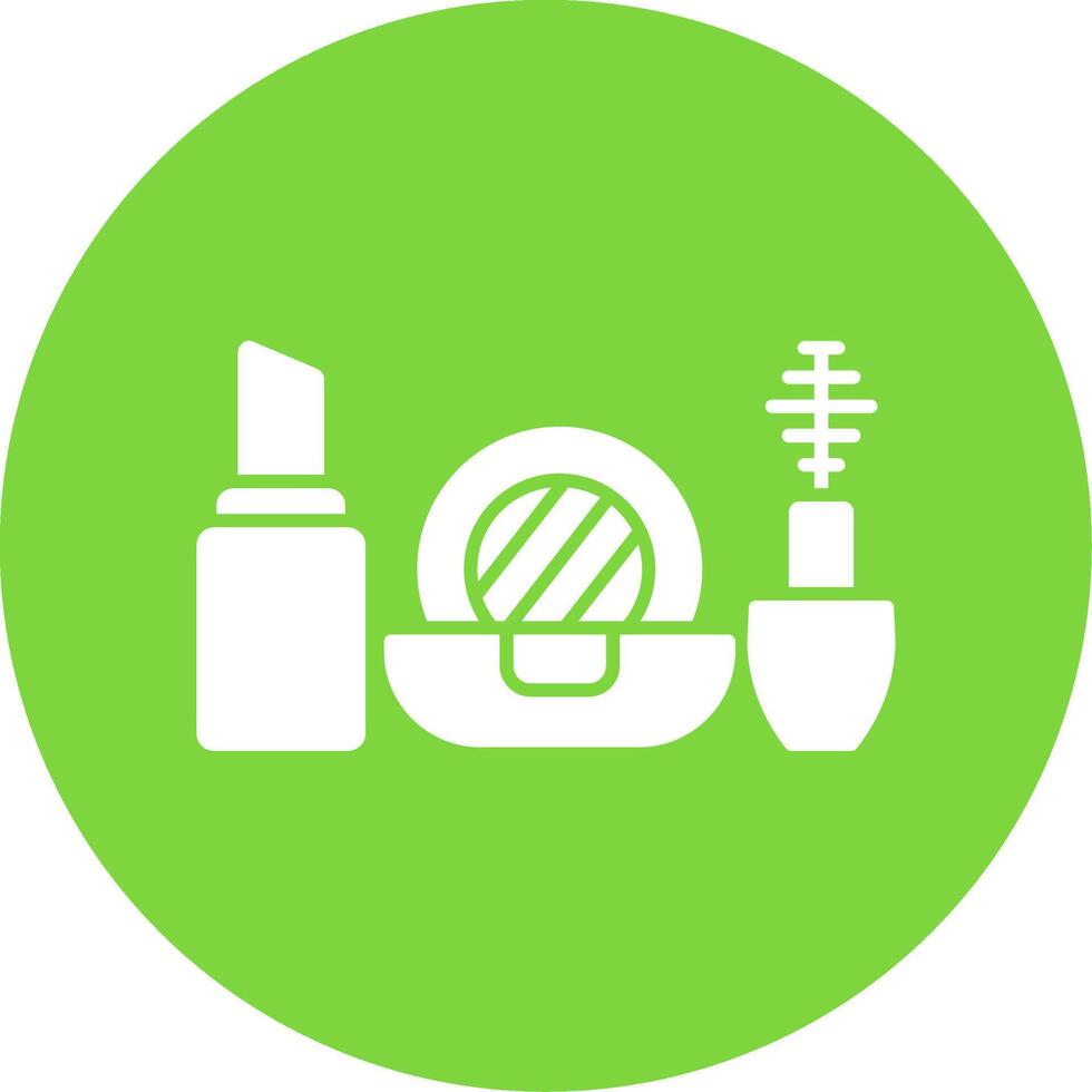Cosmetic Glyph Circle Icon vector