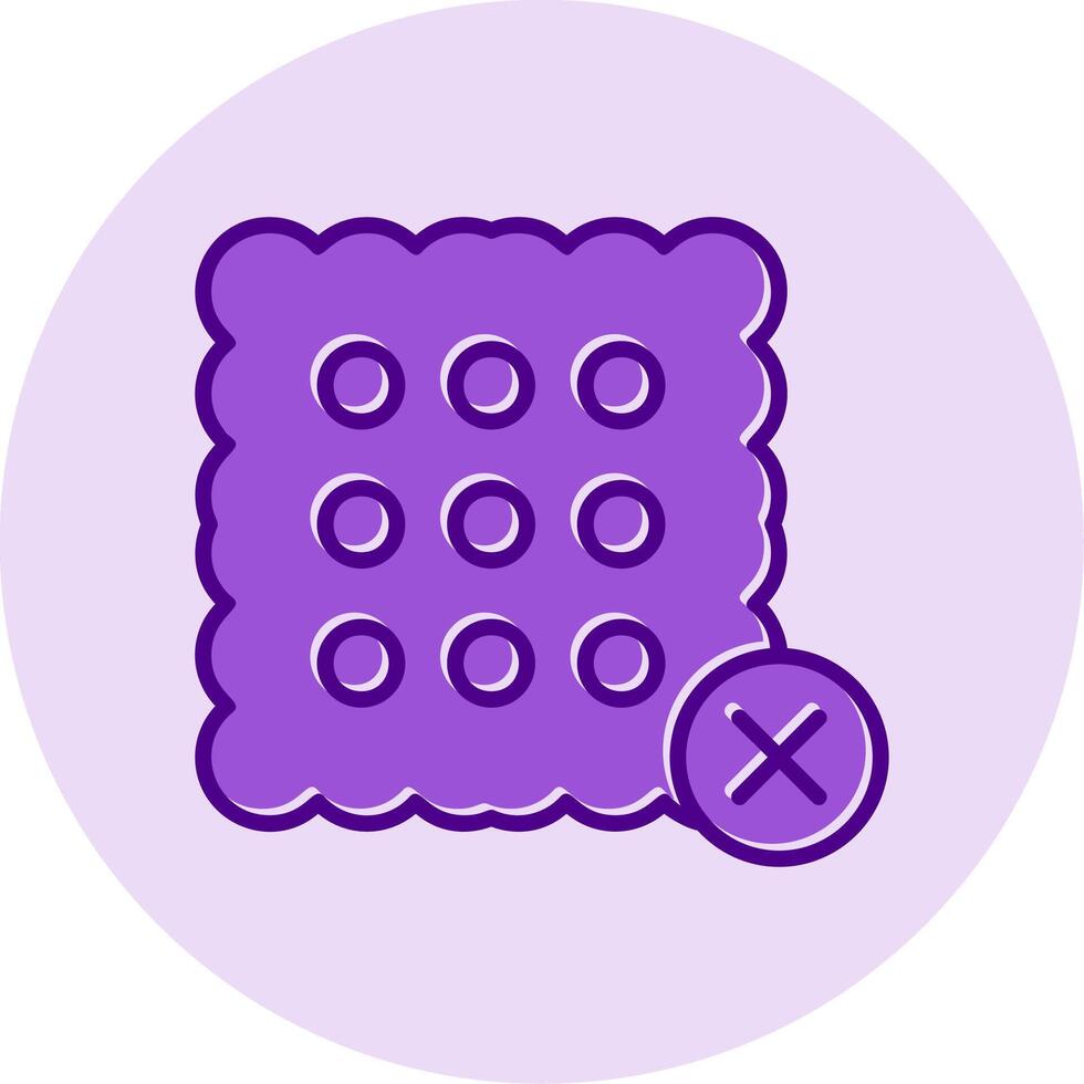 No Sweets Vector Icon