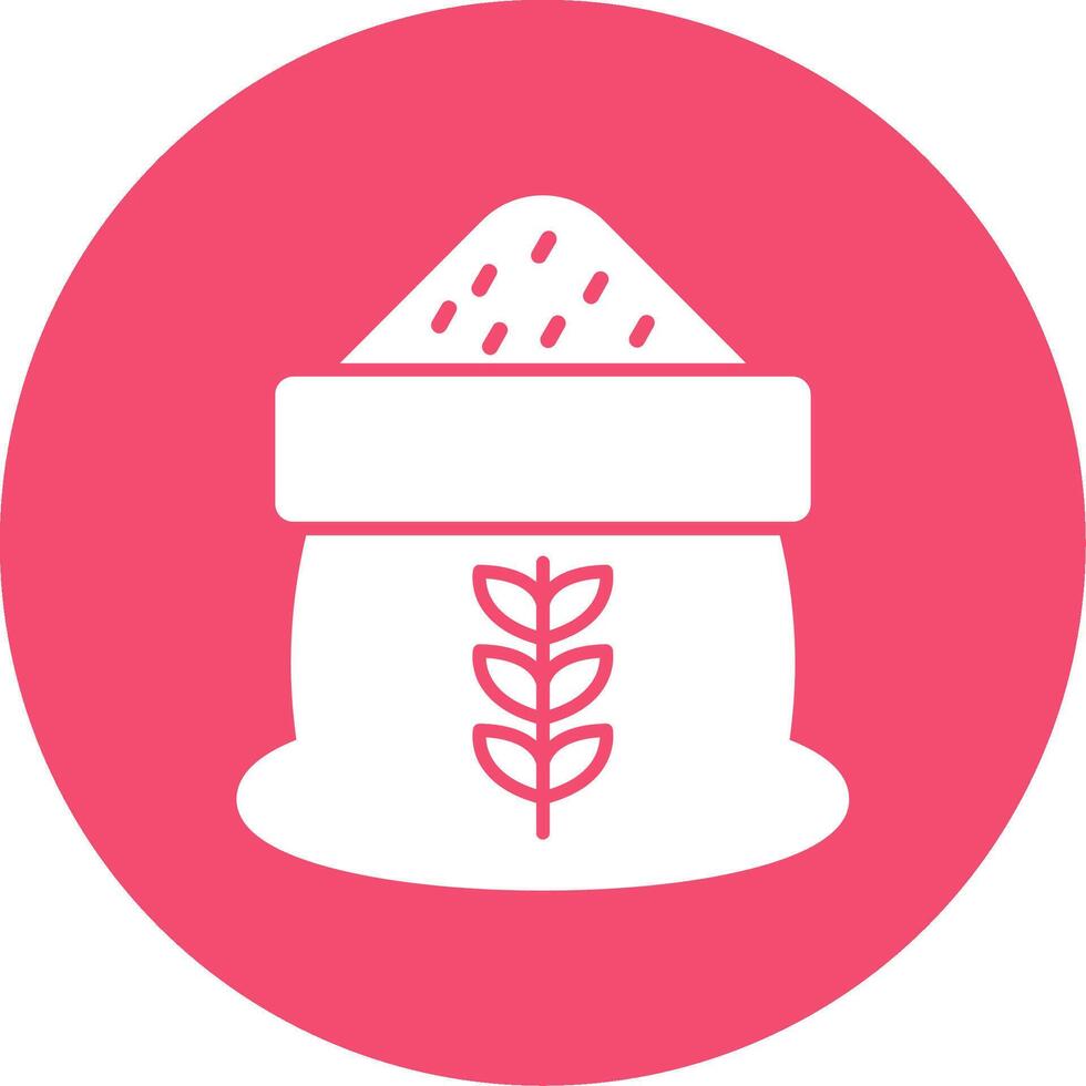 Grain Glyph Circle Icon vector