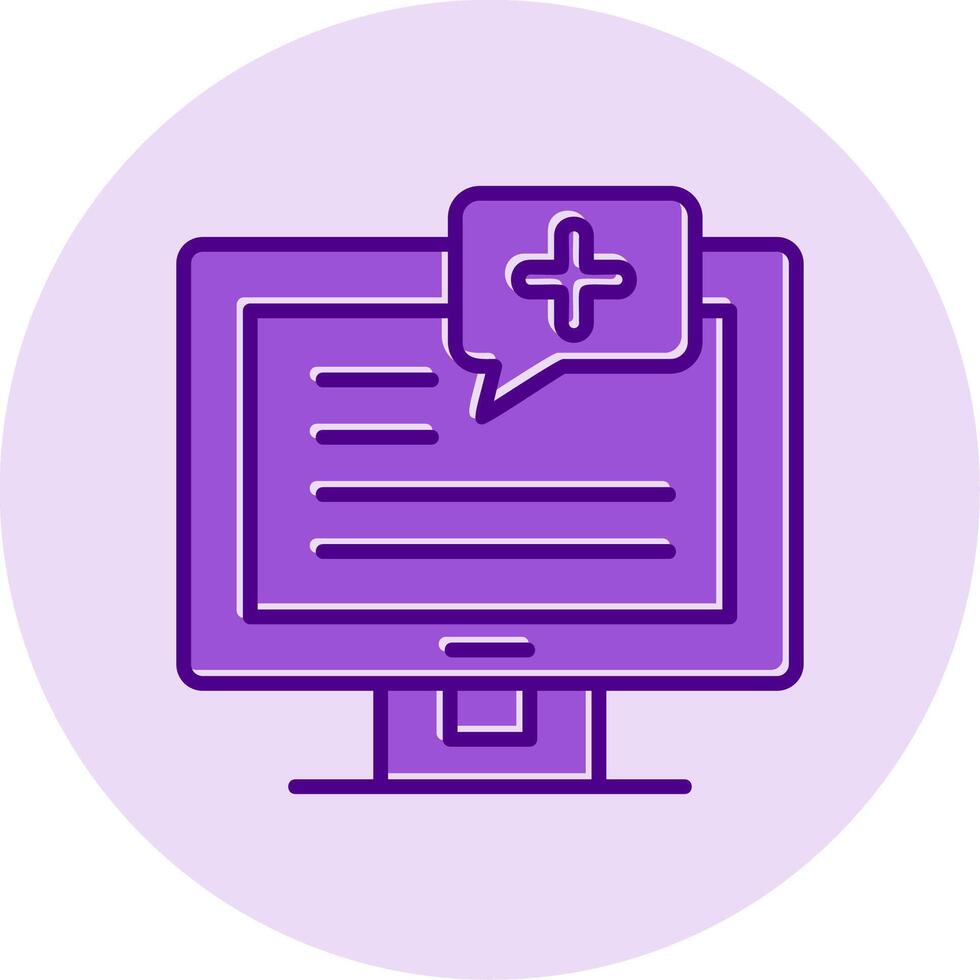 Medical Notification Vector Icon