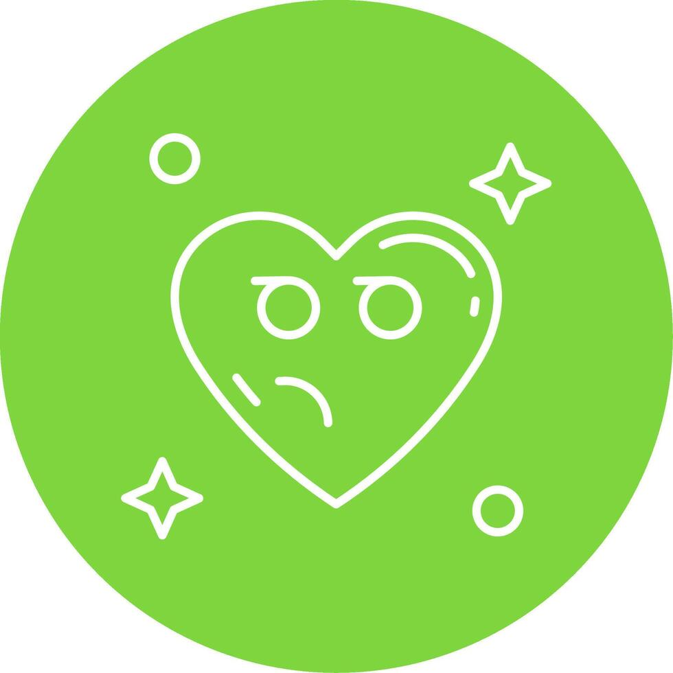Suspicious Linear Circle Multicolor Design Icon vector