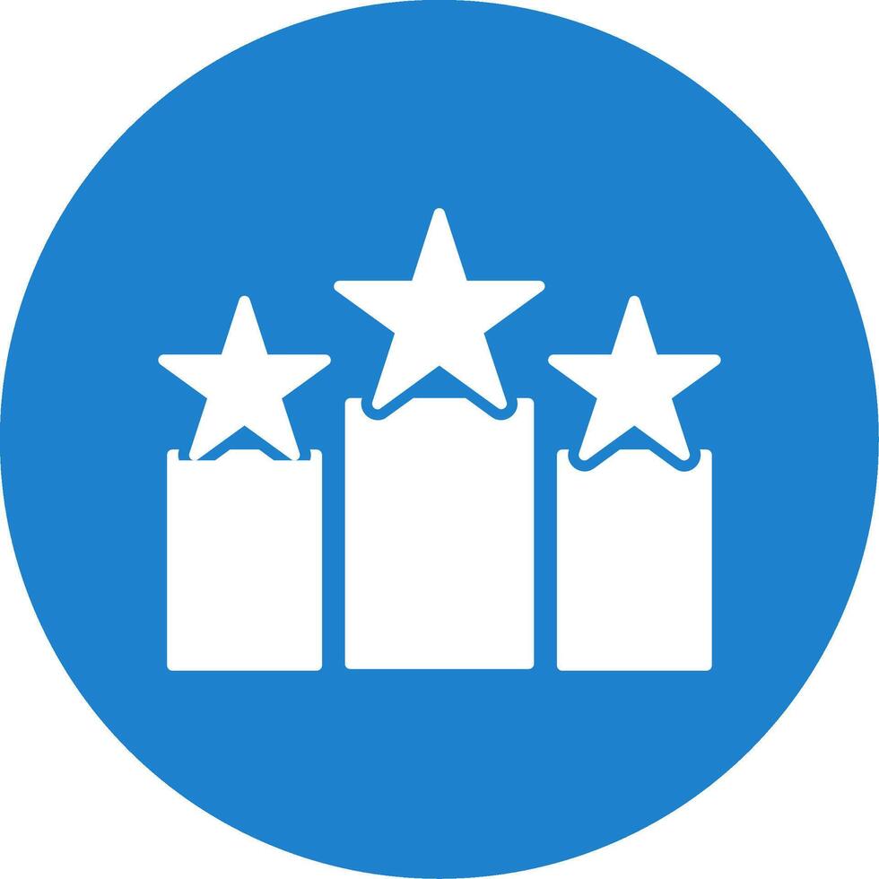 Rank Glyph Circle Icon vector