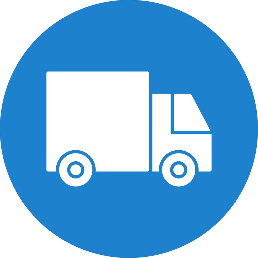 Vehicle Glyph Circle Icon vector