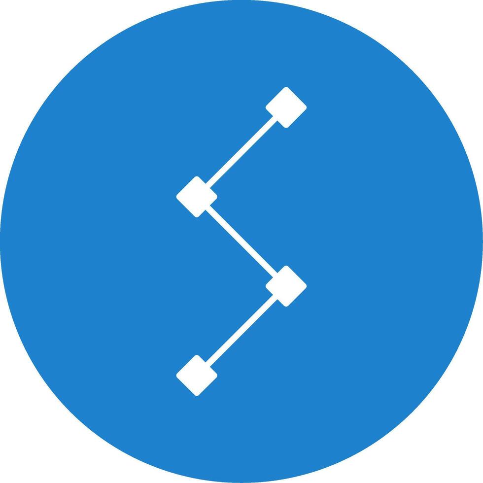 Path Glyph Circle Icon vector