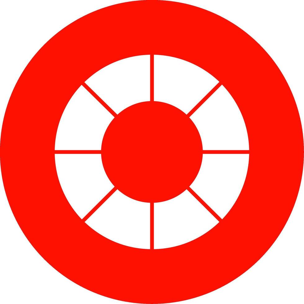 Color Wheel Glyph Circle Icon vector