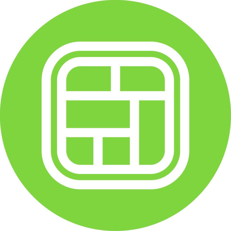 Layout Linear Circle Multicolor Design Icon vector