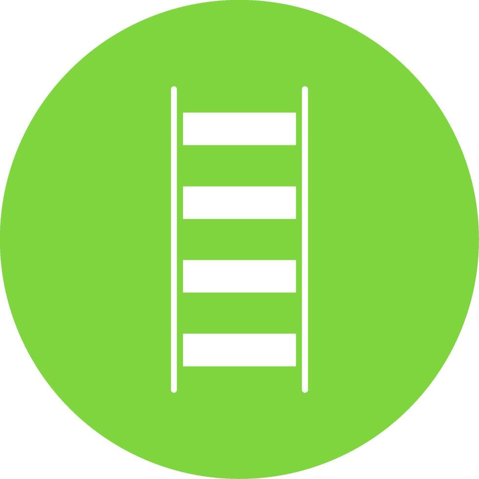 Ladder Glyph Circle Icon vector