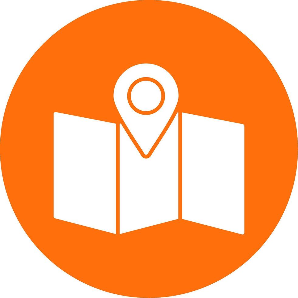 Site Map Glyph Circle Icon vector