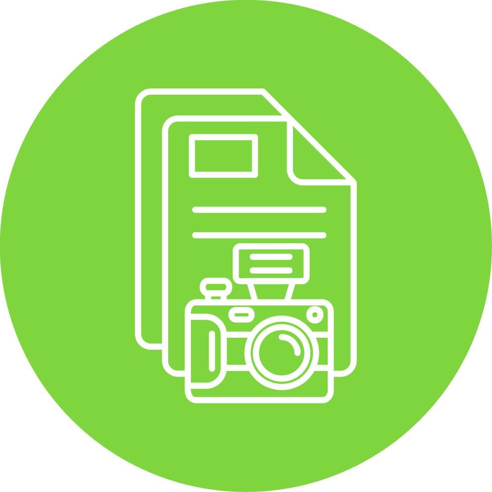 Picture Linear Circle Multicolor Design Icon vector