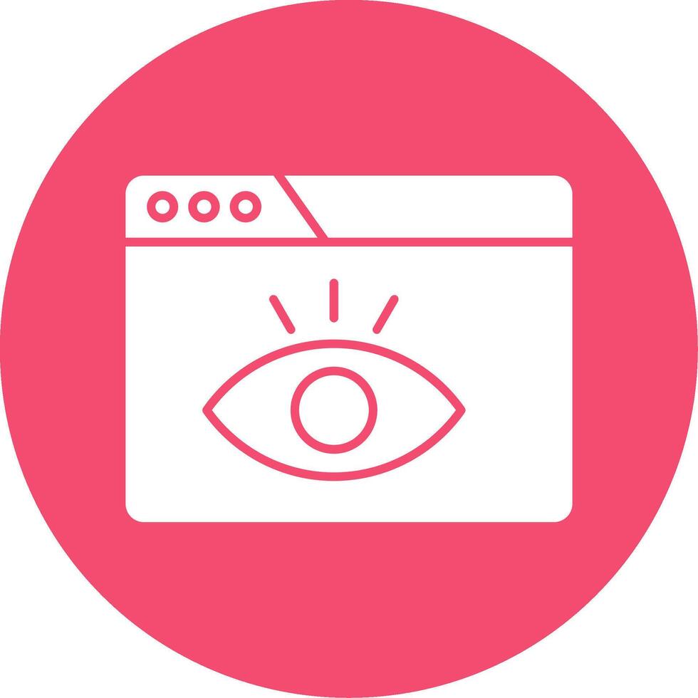 Visualization Glyph Circle Icon vector