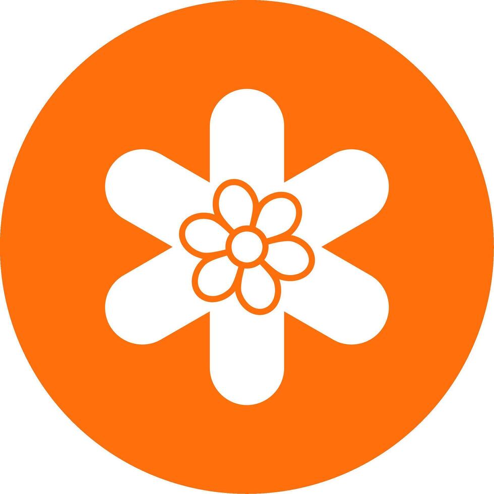 Gallardia Glyph Circle Icon vector