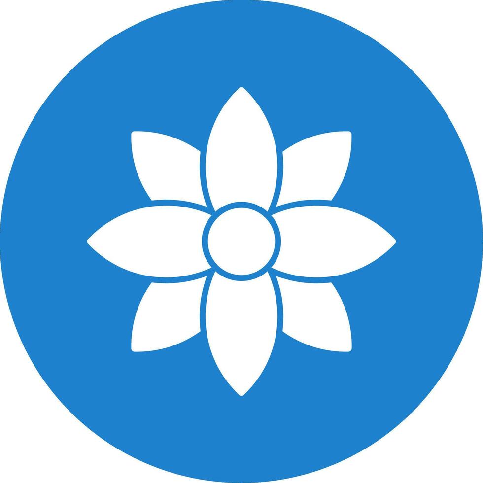Dandelion Glyph Circle Icon vector