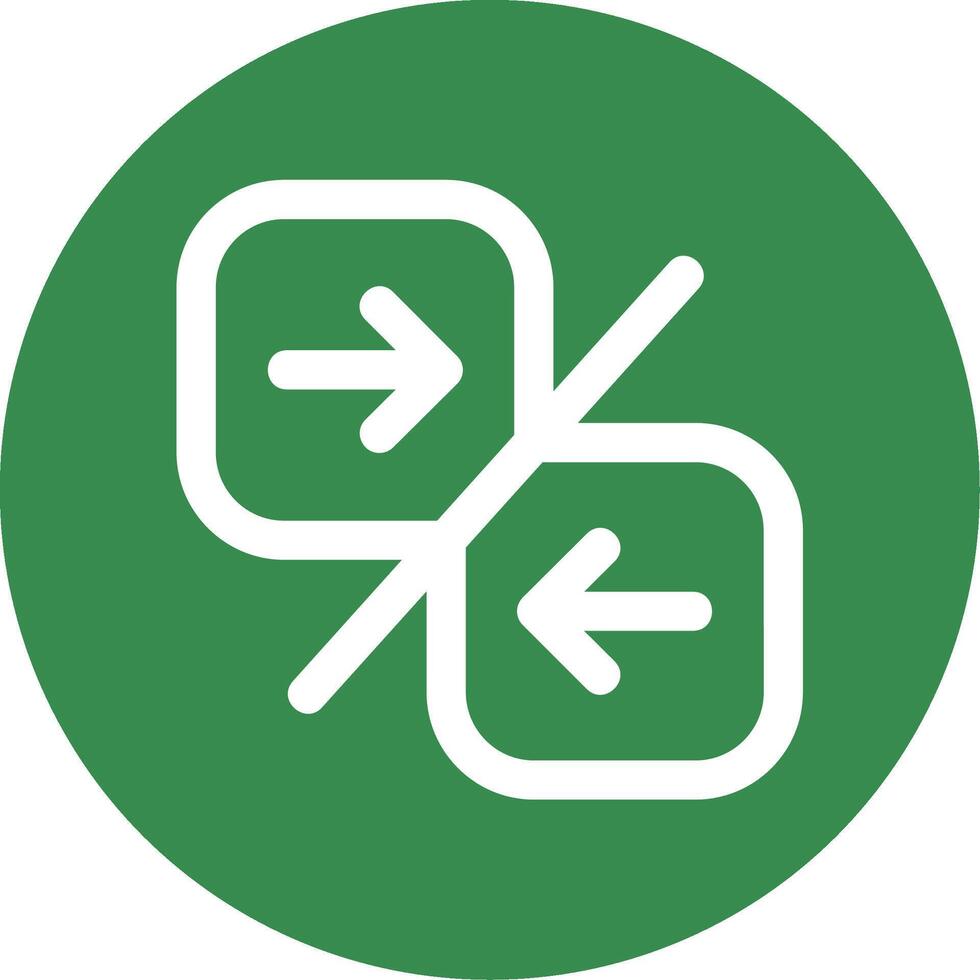 Compare arrow Linear Circle Multicolor Design Icon vector