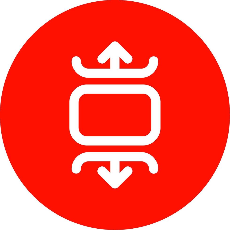 Carousel vertical Linear Circle Multicolor Design Icon vector