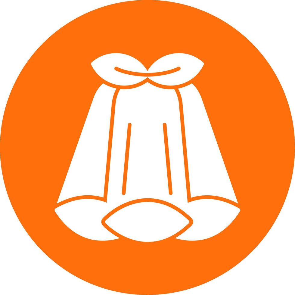 Pea Glyph Circle Icon vector
