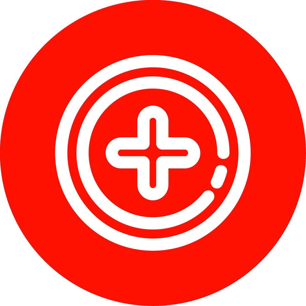 Add 2 Linear Circle Multicolor Design Icon vector