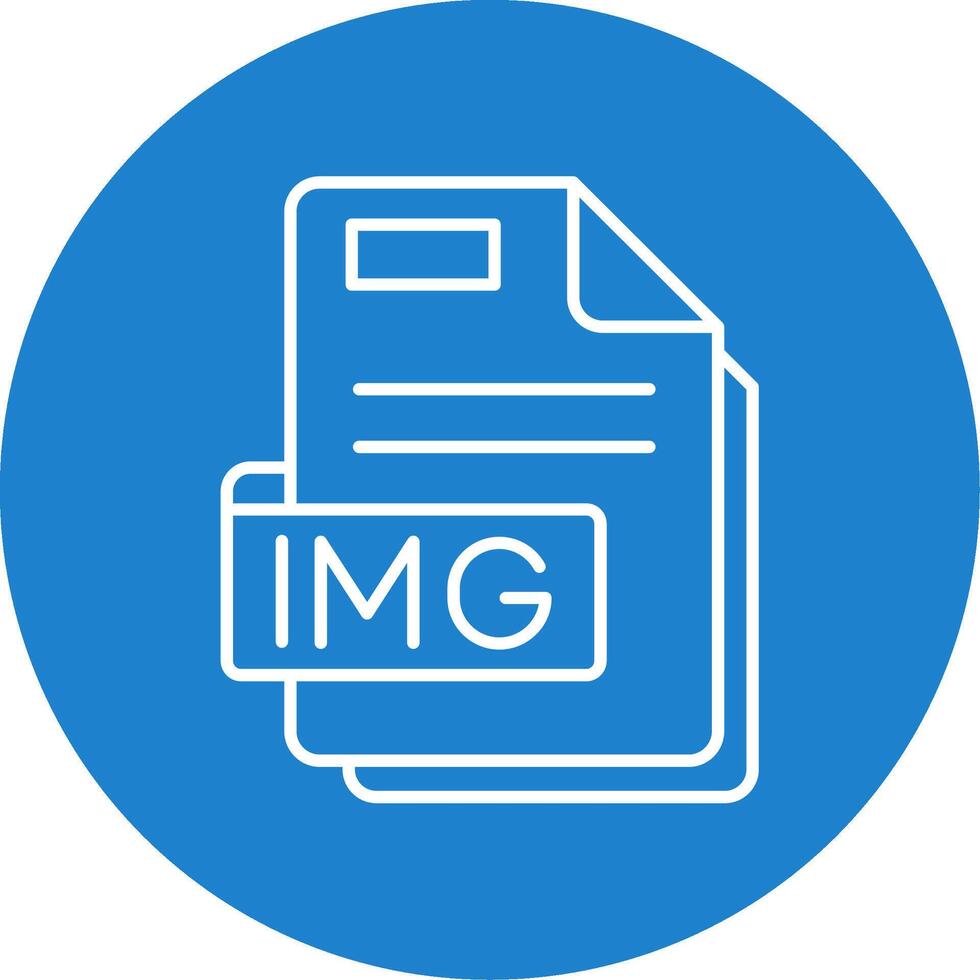 Img Linear Circle Multicolor Design Icon vector