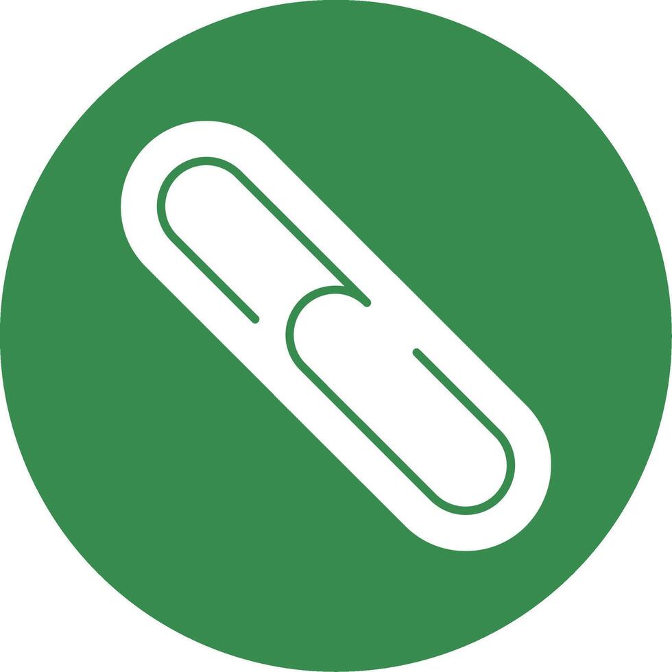Backlink Glyph Circle Icon vector
