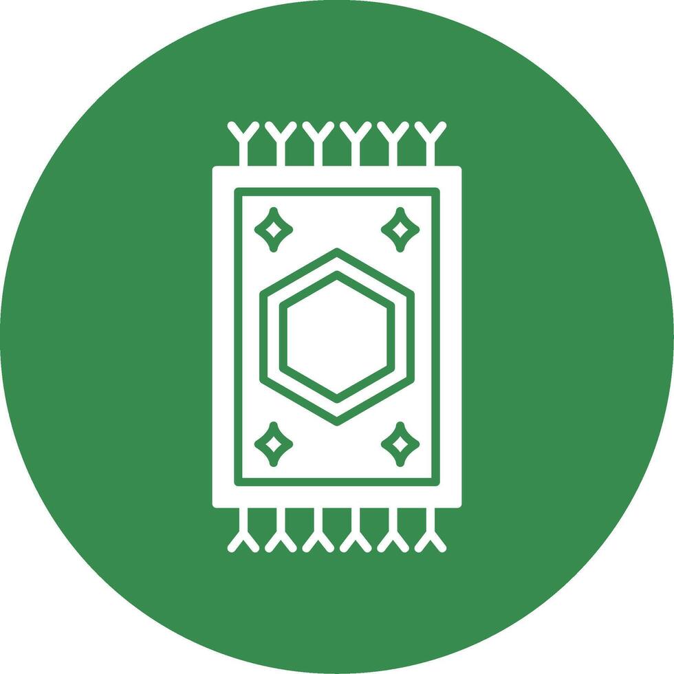 Carpet Glyph Circle Icon vector