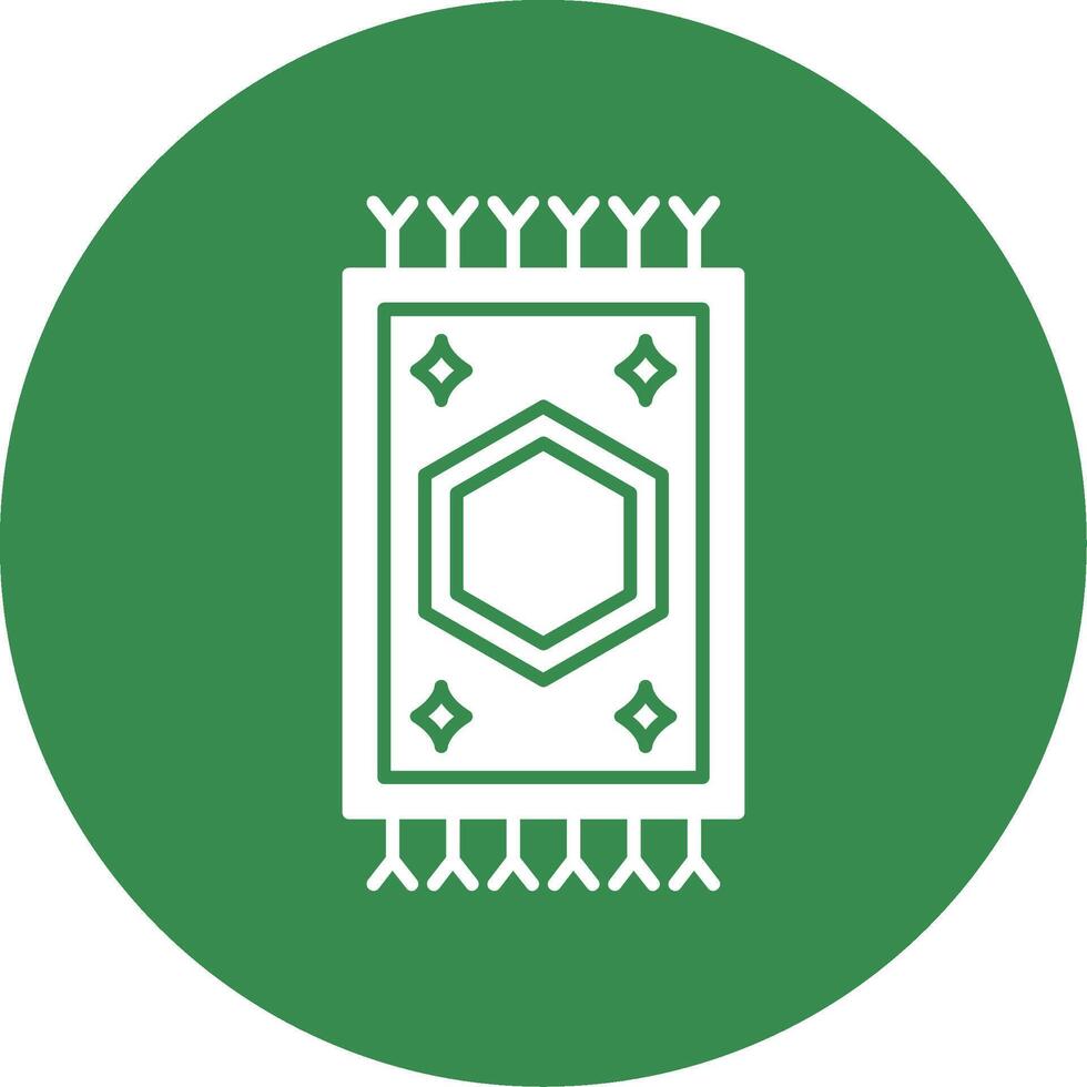 Carpet Glyph Circle Icon vector