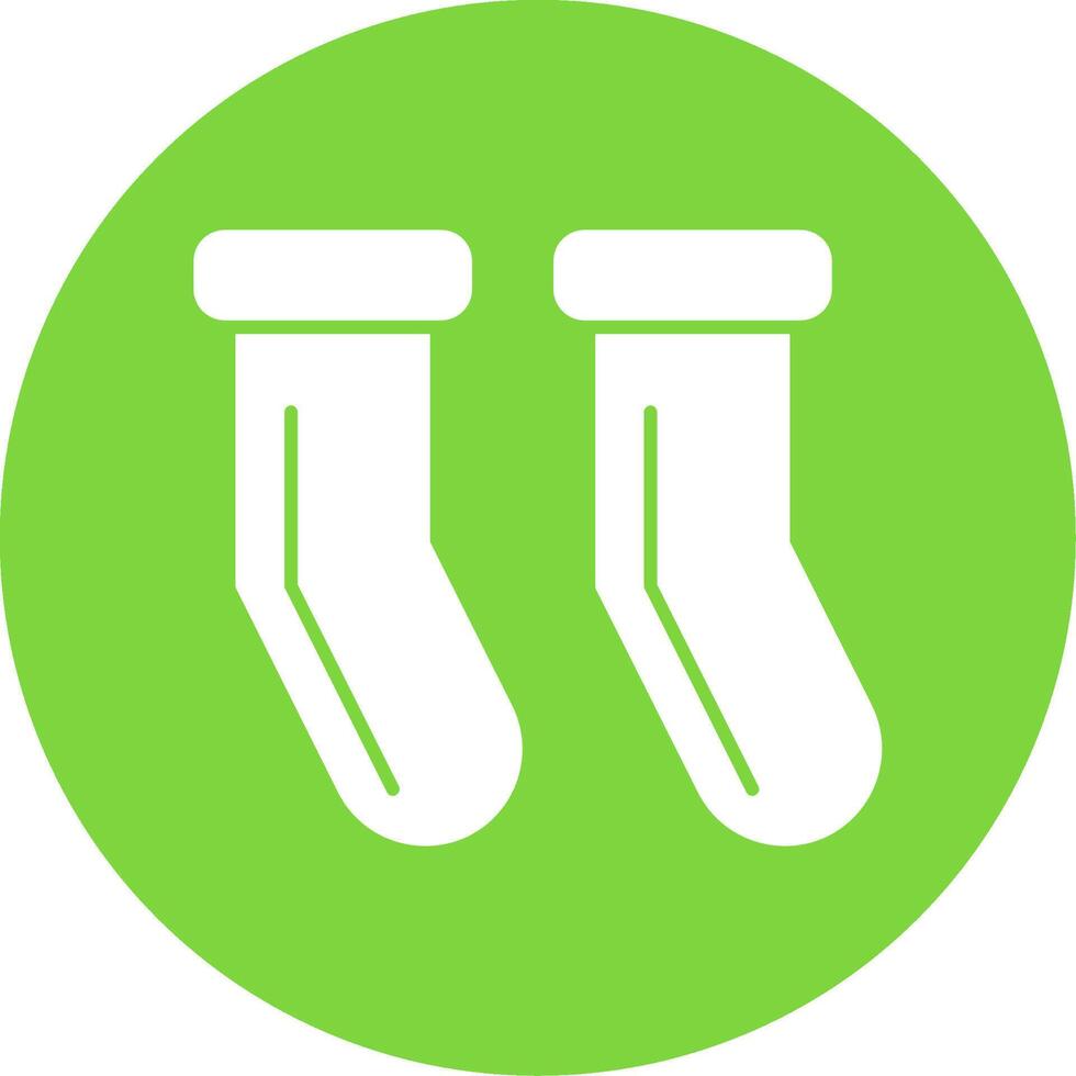 Socks Glyph Circle Icon vector