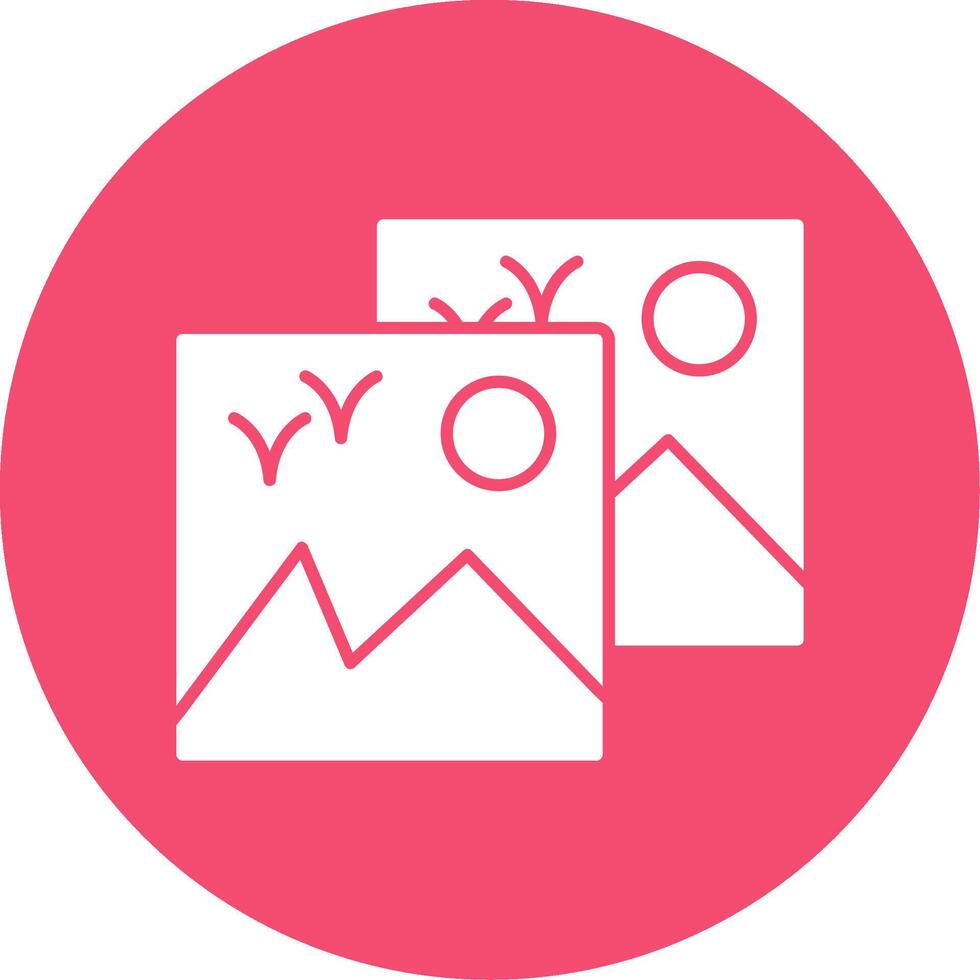 Images Glyph Circle Icon vector