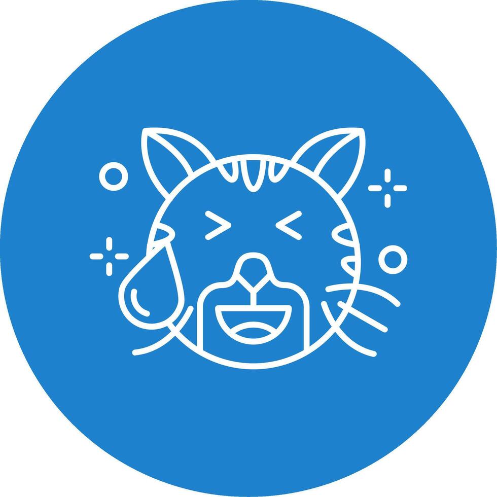 Sweat Linear Circle Multicolor Design Icon vector