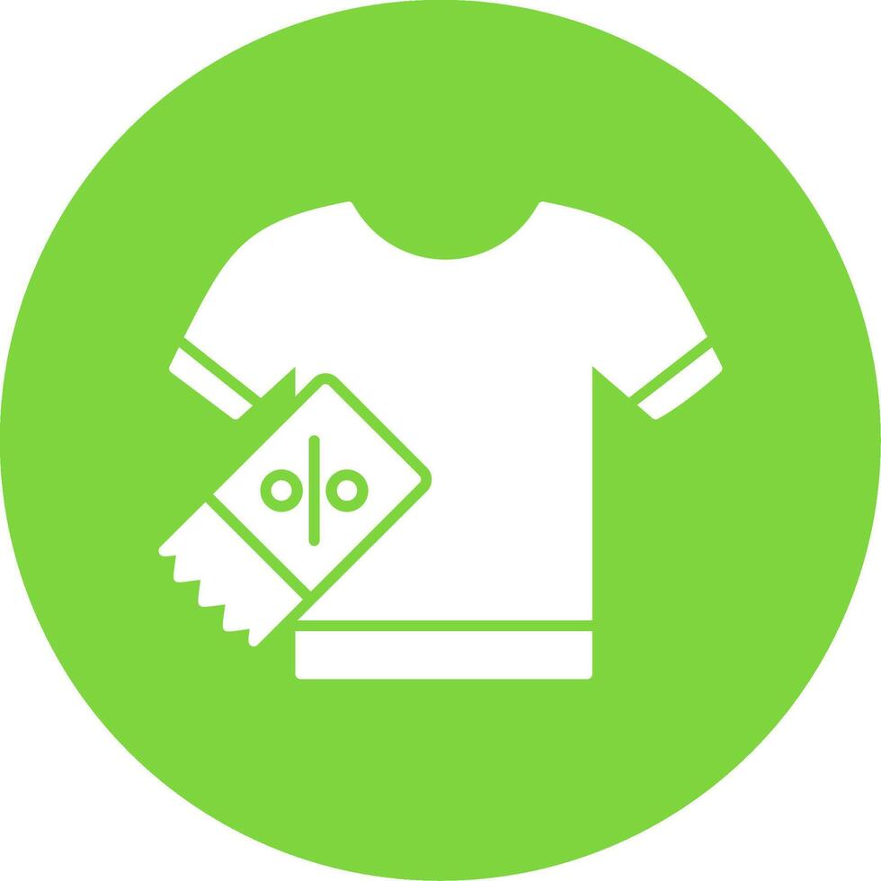 Shirt Glyph Circle Icon vector