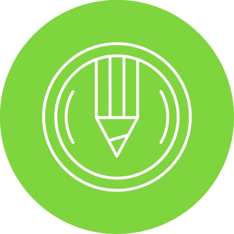 Compose Linear Circle Multicolor Design Icon vector
