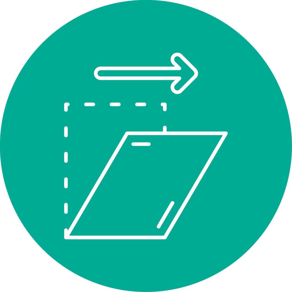 Shear Linear Circle Multicolor Design Icon vector