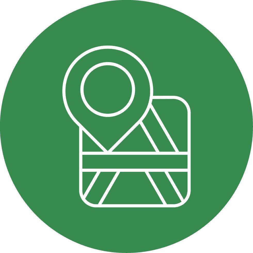 Placeholder Linear Circle Multicolor Design Icon vector