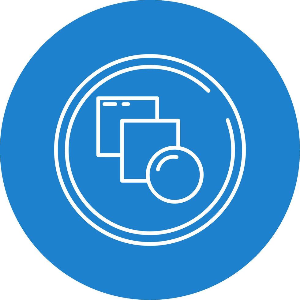 Blend Linear Circle Multicolor Design Icon vector