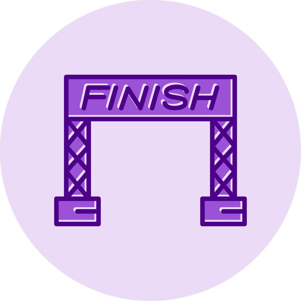 Finish Line Vector Icon