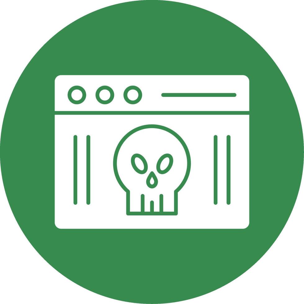 Webpage Glyph Circle Icon vector